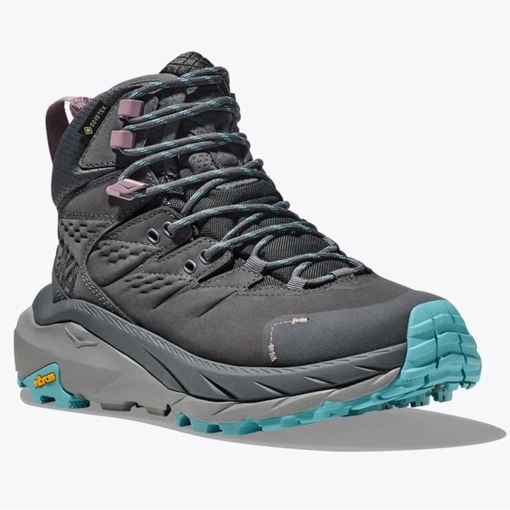HOKA WOMEN'S KAHA 2 GTX in Castlerock/Coastal Shade Size US7.5/EU 39 1/3 - Picture 1 of 8